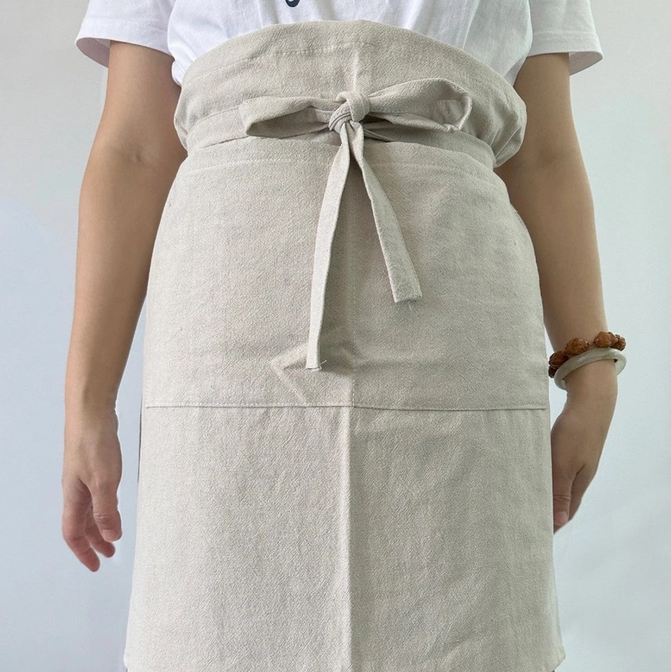 Waist Apron With 12 Pockets - Waxed Canvas Tool Apron For Garden, Workshop, Equestrian Use - View #4