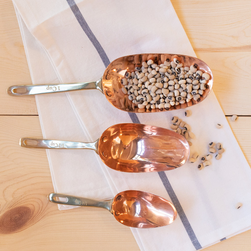 Hammered Copper 1oz Coffee Scoop Measuring Spoon - 8”